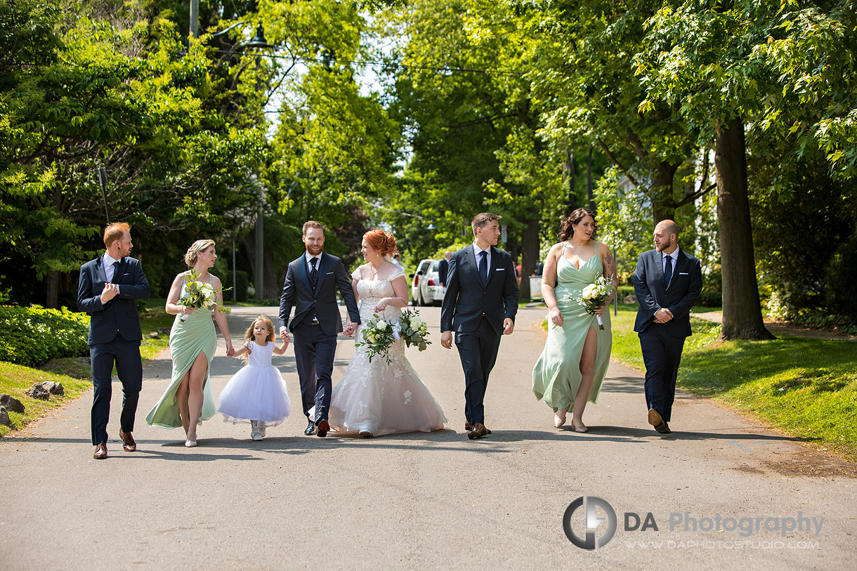 Bridal Party photos by St. Andrew Church in Oakville