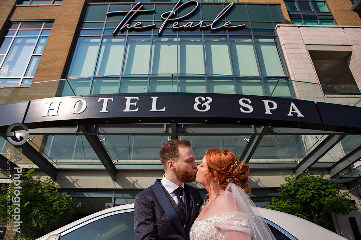Bride and Groom at Pearle Hotel and Spa