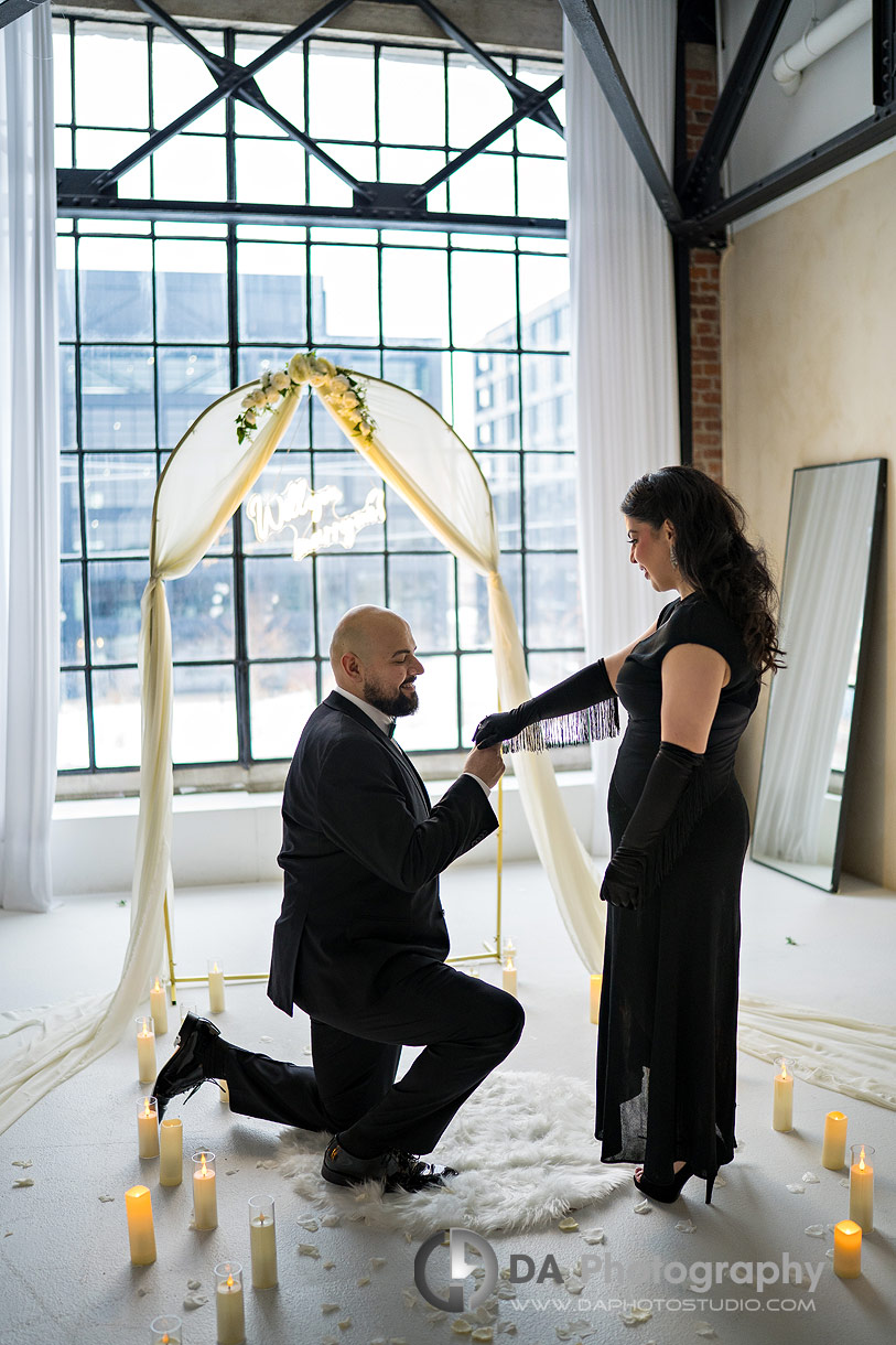 Proposal Photographer at Solarium in Preto Loft