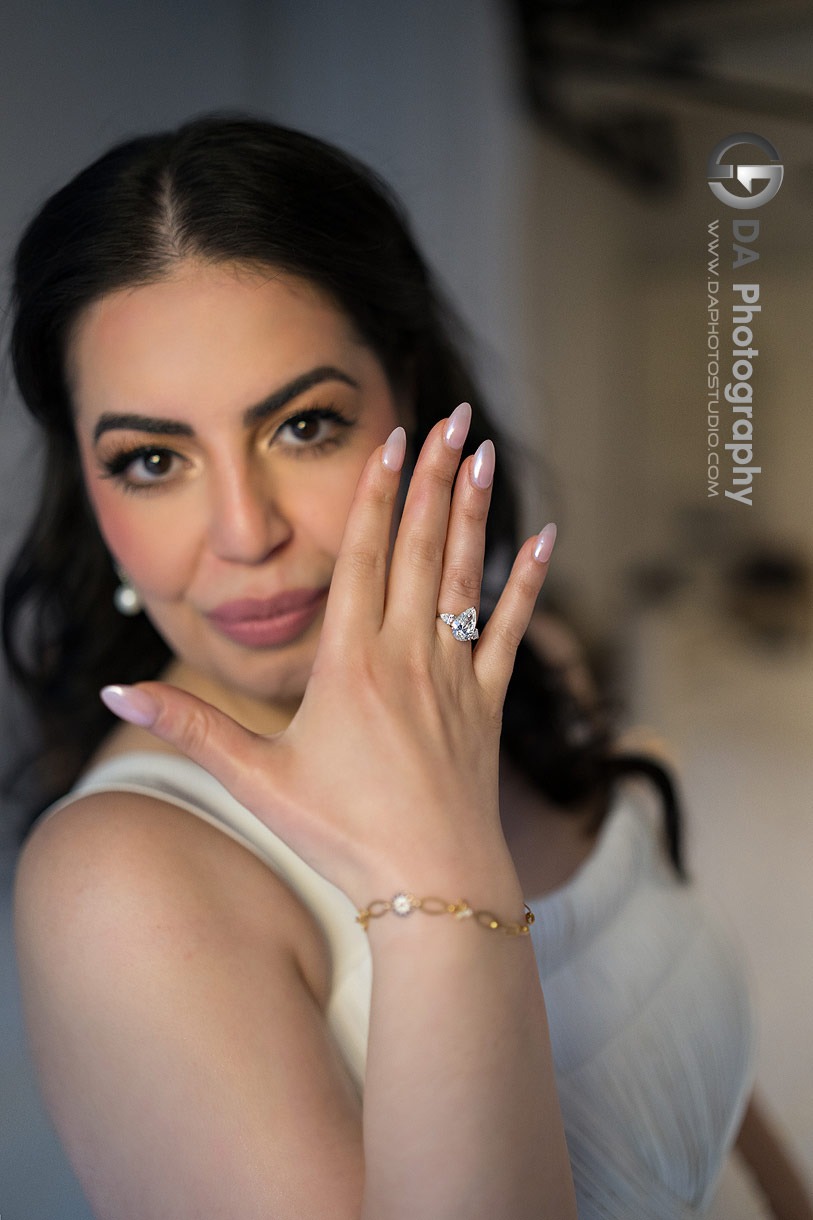 Photo of an engagement ring at East Side Studio in Toronto